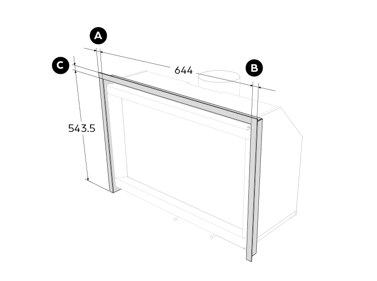 S6-IN 6655 CADRE APPLIQUE 3C CUSTOM