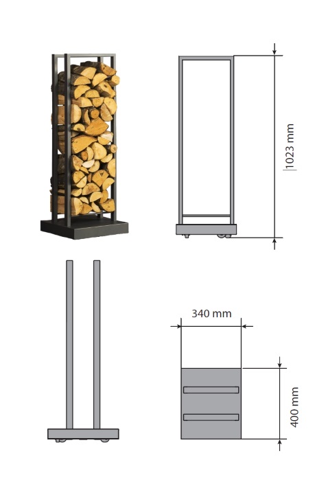CHARIOT A BUCHES BAS STUV GREY