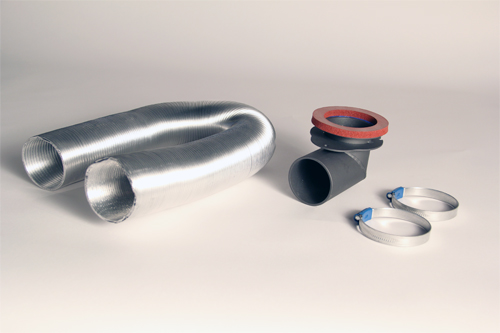 KIT RACCORD AIR EXT 63 COUDE90° A VISSER