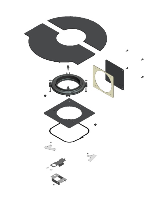 30- KIT SORTIE ROTATIVE + TABLETTE 150