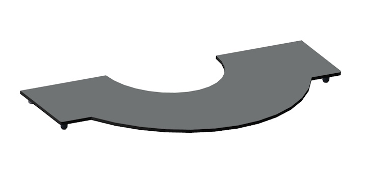 30CB TABLETTE AVANT STUVGREY