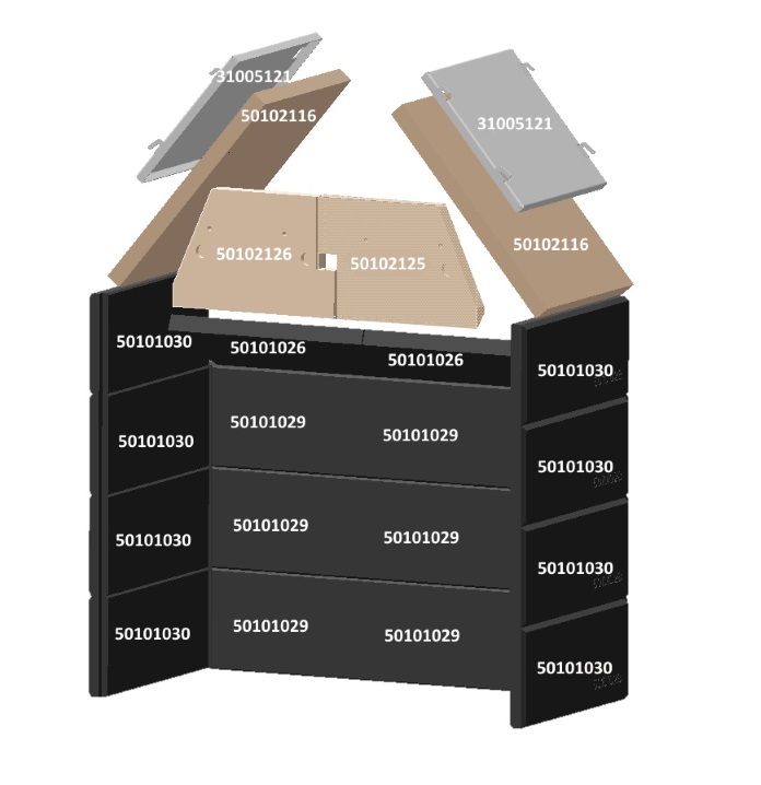 2290 REFRACTAIRE DEV FACE INCLINE FONCE