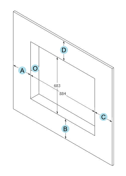 2195 CADRE APPLIQUE SF4 CUSTOM ROUILLE