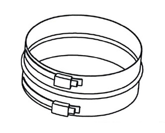 Collier de serrage à vis D=150