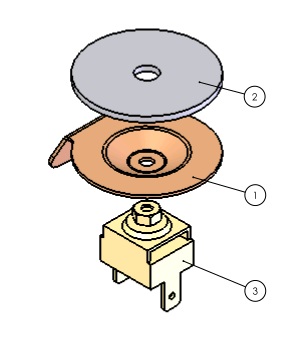 Ventilation-sonde de température thermocontact 42 V complet (Clixon Barbas)	