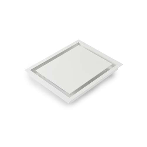 Grille Convection Design Blanche Raccord 1X150Mm