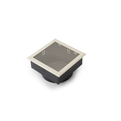 Grille Convection Perforee Creme 20X20Cm Raccord 1X150Mm