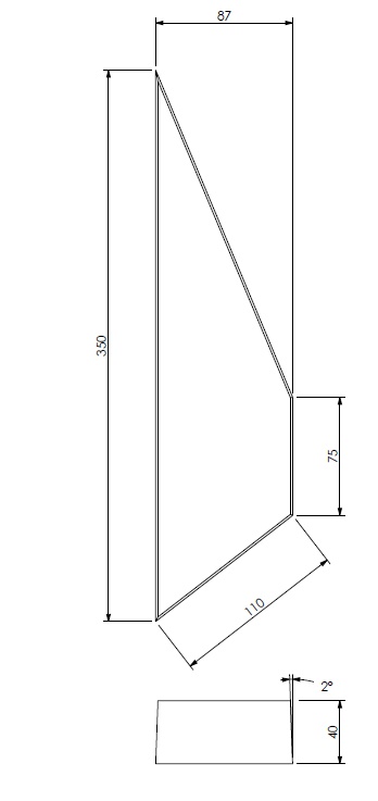 Brique réfractaire D P52/BF52