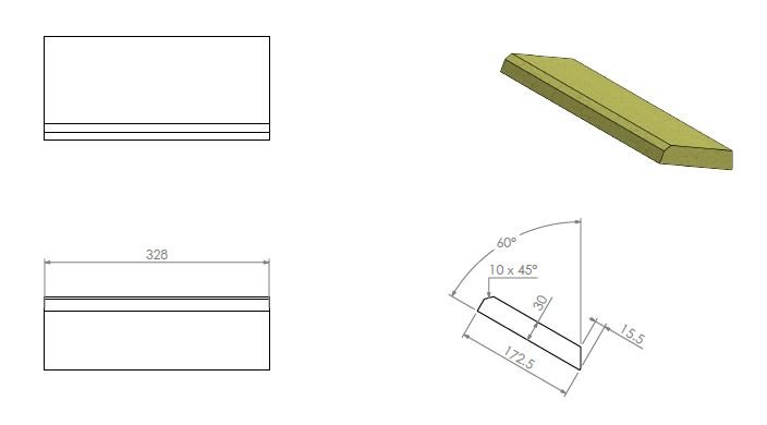 Vermiculiet déflecteur haut Compact 45
