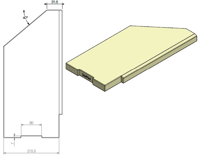 Béton céramique côté droit V2 (compatible avec V1)