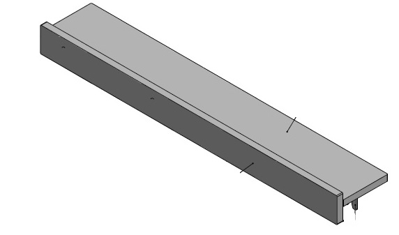 Plaque de finition pour Box gaz 45
