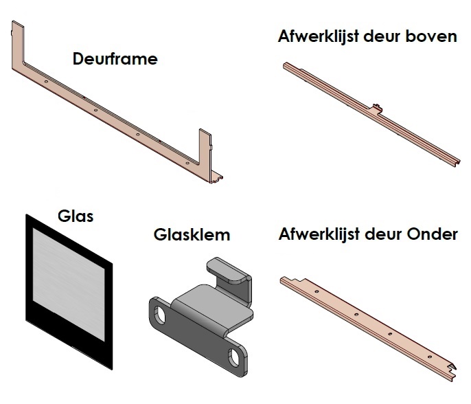 Porte complete SmB 55-60/Box noire