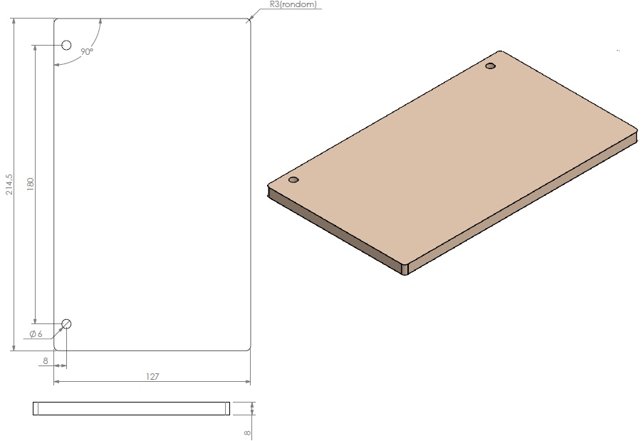 Plaque acier noir sole foyère
