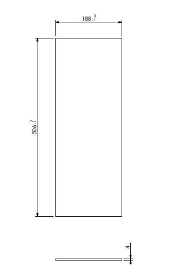 Vitre+ corde côté SmB BoxP45-45