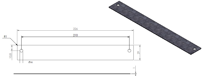 Plaque d'obturation d'air