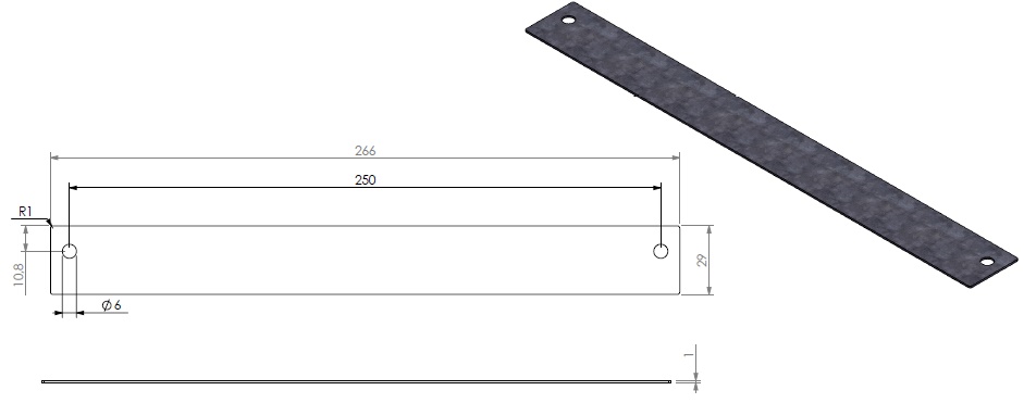 Strip de fermeture air de combustion par dessous