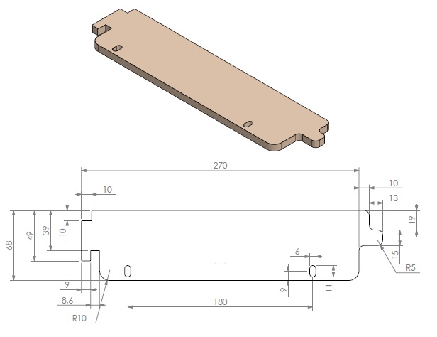 Arrêt de bûches côté UL265