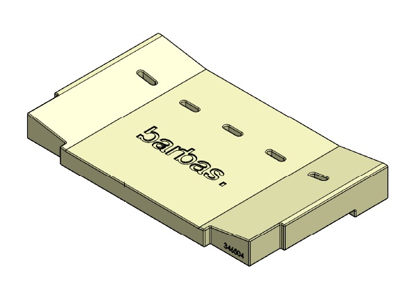 Béton céramique  arrière avec logo