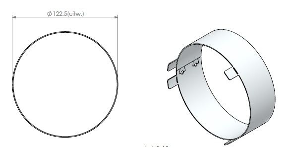 Buselot de raccordement convection/combustion 125