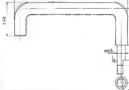 Poignee Pano-droite chrome