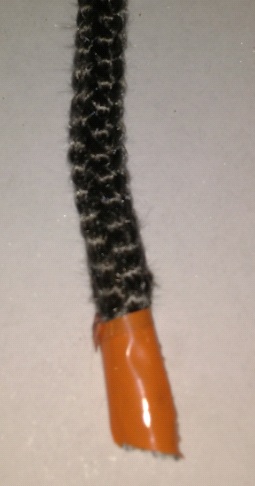 Joint porte en corde graphite 10 mm (porte), auto-collant PAR METRE