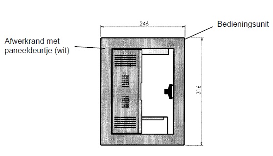 Portillon de service blanc BF