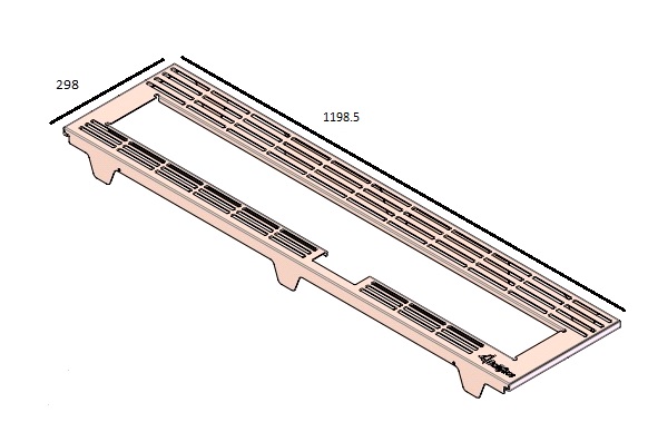Grille autour du  Double Brûleur CBL/ViewBL-3 noire (depuis 10-5-2021)