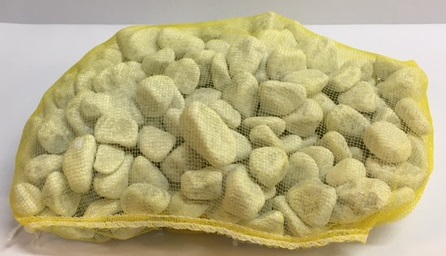 Set de cailloux en marbre BLANC 3 sacs de 2.5kgs (=7.5Kg)