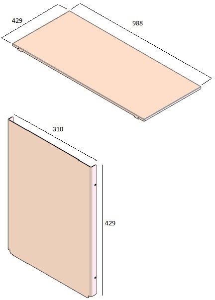 Set fond lisse CB Med.3L+R