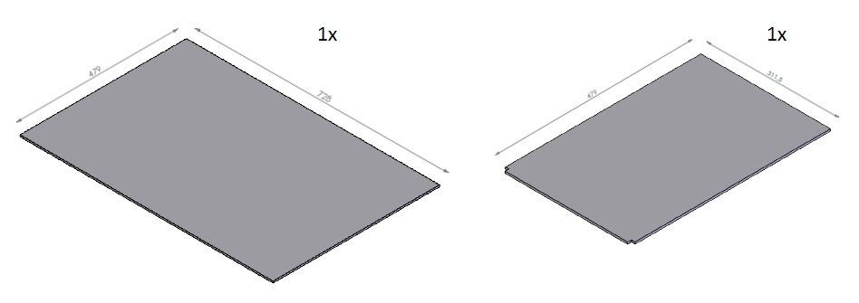 Set miroirs intérieur CBDS 3