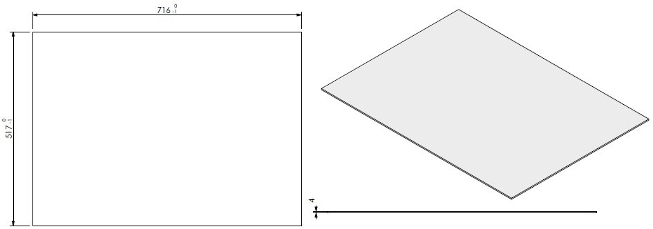 Vitre front AR CBS III + corde