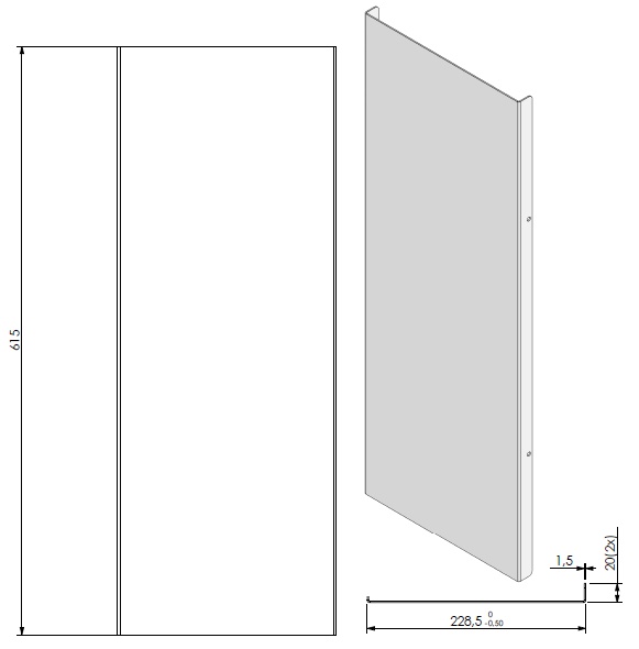 Lamelle Vib Topsham 3 noire