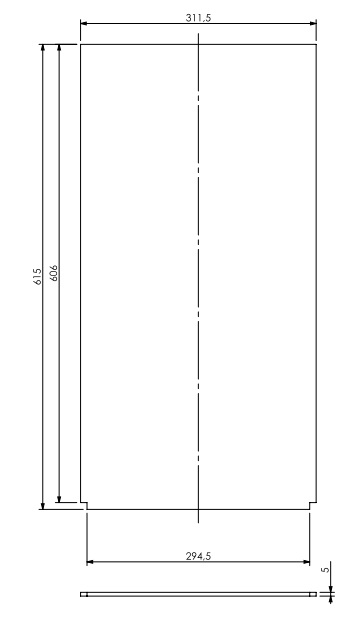 Mirroir céramique côté CB Topsham