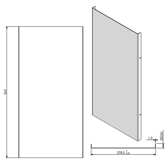 Set lamelles intérieures