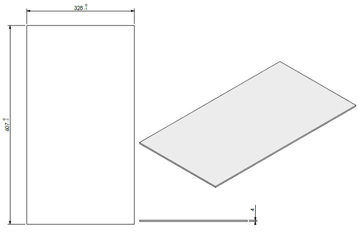 Vitre AR +corde côté