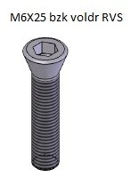 vis cylindrique M6x25