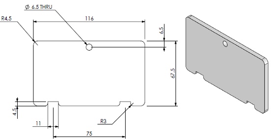 Plaque "fermée" pour  l'air de convection noir (depuis 10-5-2021)