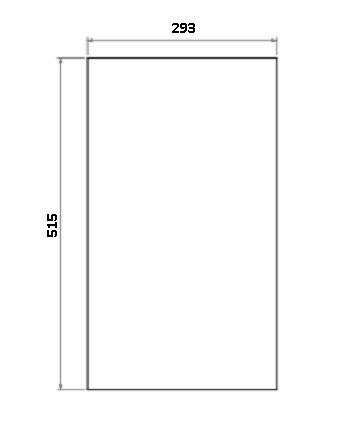 Miroir céramique noir paroi laterale derby Small