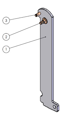 Poignée porte Eco 90 noire (depuis 10-5-2021)