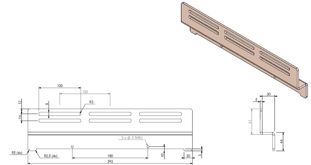 Arrêt Bûches surélevé UL/ECO 52 noir (depuis 10-5-2021)