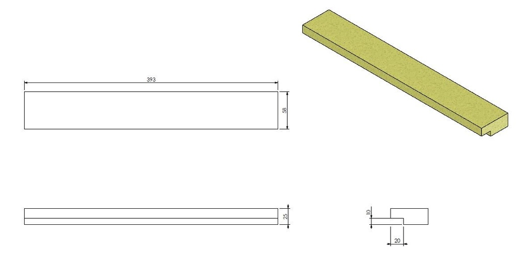 Vermiculite plaque de fond Unilux 52