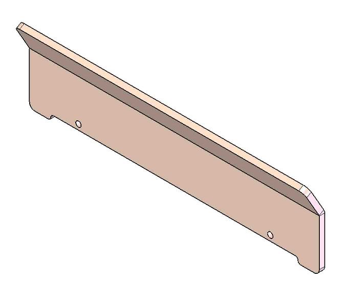 Arrêt bûches Unilux-3 55 noir livré en standard (depuis 10-5-2021)