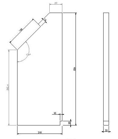 Vermiculite panneau latéral (D) Unilux 55