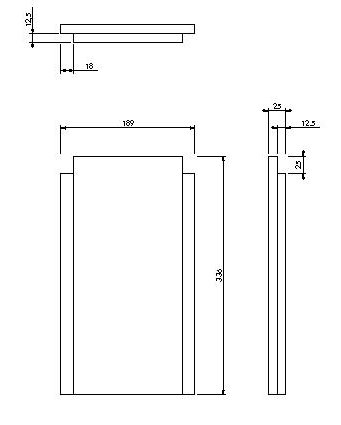 Vermiculite paroi arrière Unilux 55 (Centre)