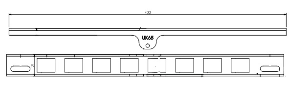 Glissière pour l` air secondaire DEFRA Unilux-65