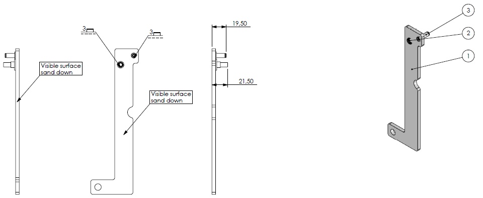 Poignée Eco 60 noire (depuis 10-5-2021)