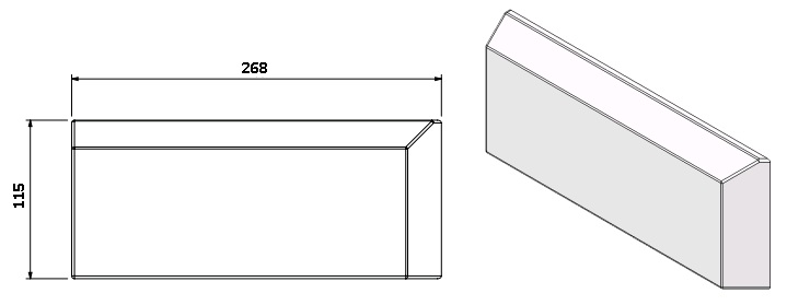 Béton Céramique Arrêt bûches D