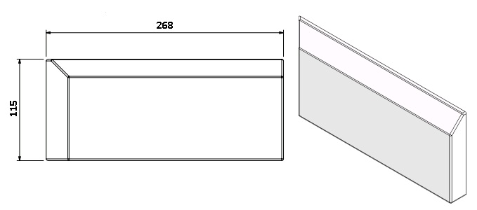 Béton Céramique Barrière de la façade - G