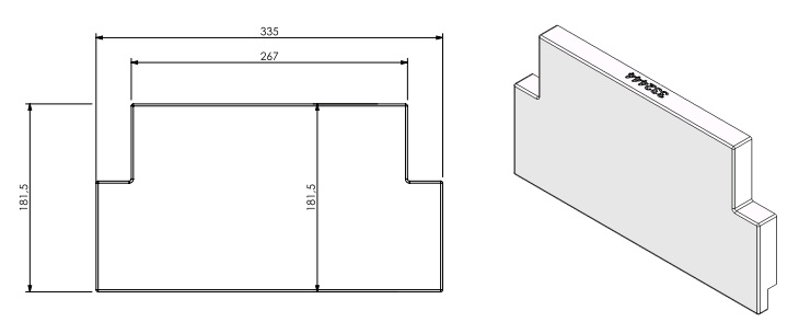 Béton Céramique panneau arrière haut