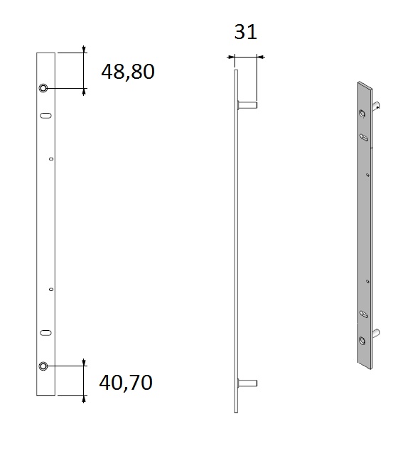 Plaque de fermeture Eco 70 noire (depuis 10-5-2021)